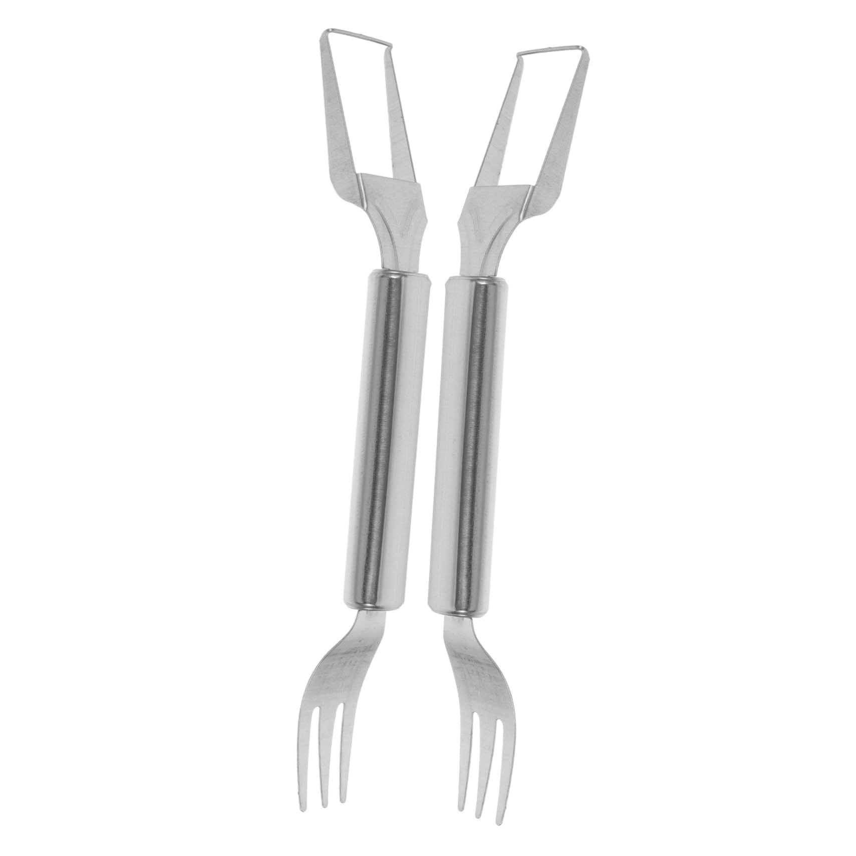 CIYODO 2pcs Stainless Steel Watermelon Slicer and Fork for Effortless Fruit Cutting Easy to Clean and Watermelon Cutting Tools