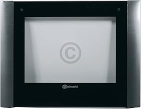 Original Bauknecht 481010599854 Front Glass Panel for Oven Door Cooker EM ECN EMCK BMVK BLCK BMVK BLC8201IN BLCK8201IN ECN8261IN ECN8261IN EMC8261IN ECN8261IN ECN8261IN etc