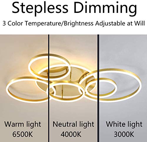 Plafonnier LED salon moderne dimmable avec télécommande pour éclairage intérieur chambre