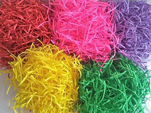 Image of PN PRISM Shredded Paper For Packing, 50 Gms, Paper Shred, Paper Grass, Decorative Paper Fillers For Diy Crafts, Gift Wrapping, Easter Basket, Christmas, Birthday Decoration - Pink