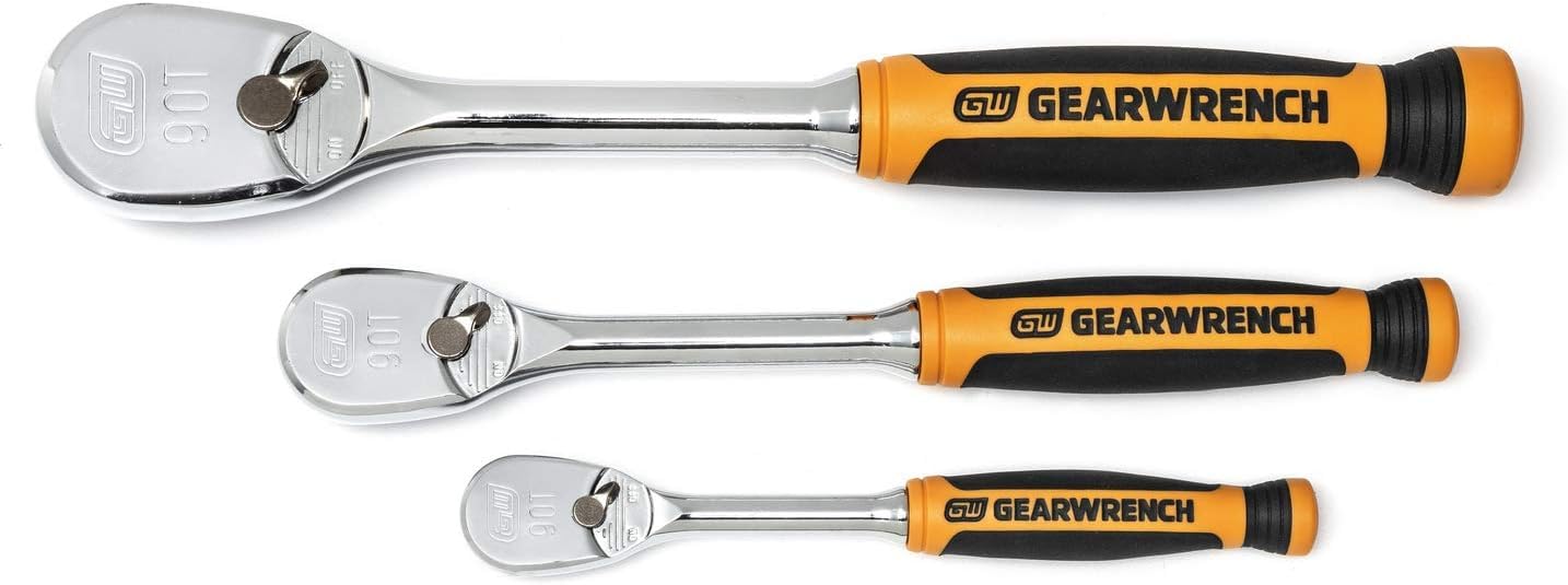 Jeu de cliquets 90 dents GearWrench 81207T à poignée coussinée
