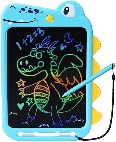 Toddler Toys for 2 3 4 5 6 Years Old Girls Boys Gifts, NOBES LCD Writing Tablet 10 inch Kids Toys Doodle Board, Dinosaur Toys Drawing Pad for Kids 2 3 4 5 6 7 Years Old Boy Girl Birthday Gifts (Blue)