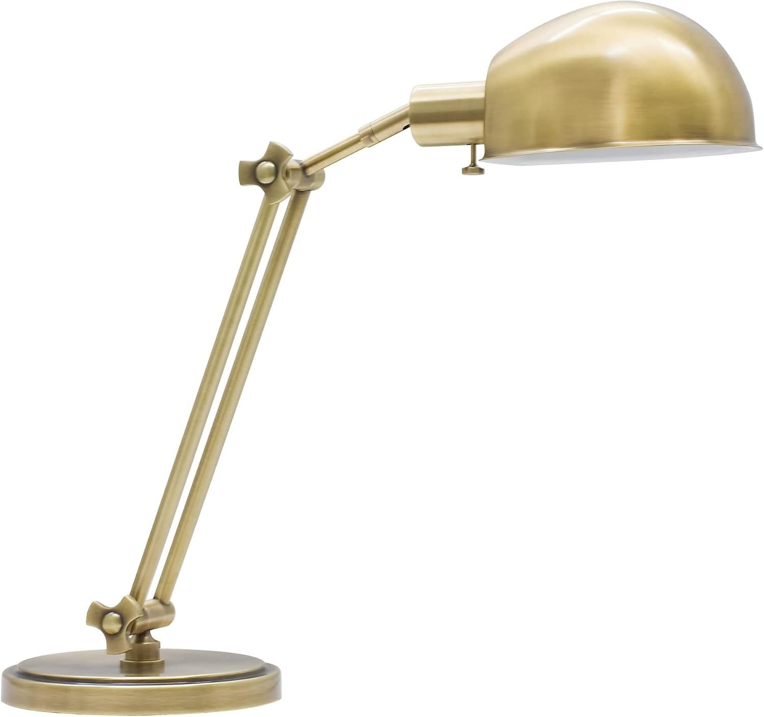 House of Troy Lighting AD450-AB House of Troy Addison 1LT Adjustable Desk Lamp, Antique Brass Finish, 24" x 8" x 16.25"