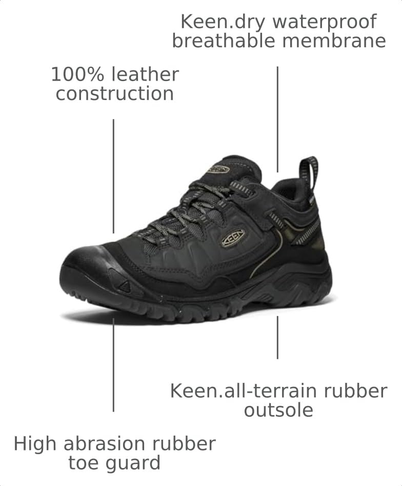Image of KEEN Men's Targhee 4 Low Height Durable Comfortable Waterproof Hiking Shoes