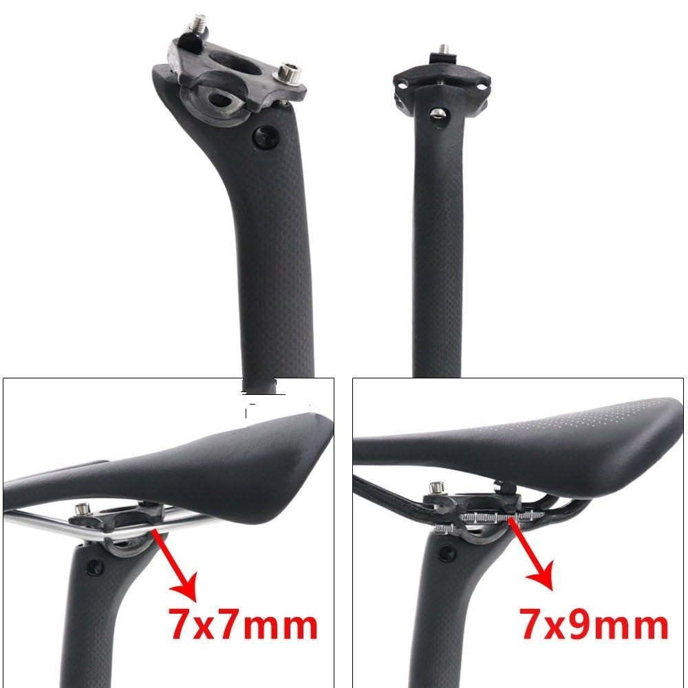 Tige de Selle vélo pour KOCEVLO Tige de Selle en Carbone Mat VTT/vélo Tube de Selle Hydraulique