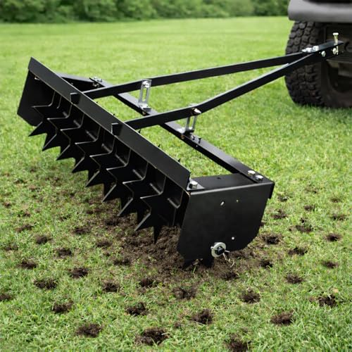 36 Tow-Behind Spike Lawn Aerator with Steel Tines