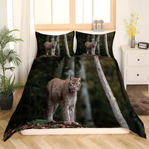 Housse de Couette 240 x 260 Lynx en microfibre pour en finir avec le linge rêche difficile à border