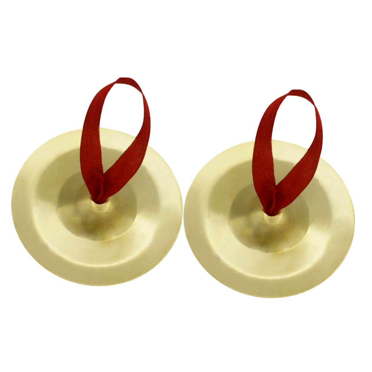 ERINGOGO Mini Drum Cymbals 1 Pair Sturdy Finger Zills for Dancer No Edge Design for Rhythm Making and Evening Events