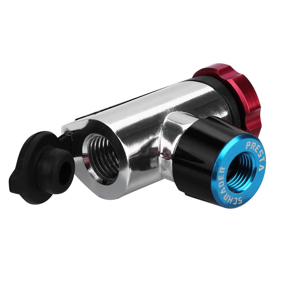 KIMISS Bici da Ciclismo GIYO, Sfera della Pompa a Cartuccia Mini Cartuccia di CO2 Portatile Bicicletta Testa di Gonfiaggio CO2