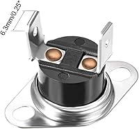 Vista 3 de uxcell KSD301 Termostato 284.0 °F/284°F 10A N.C Ajustar interruptor de temperatura de disco rápido para microondas, horno, cafetera 2 piezas