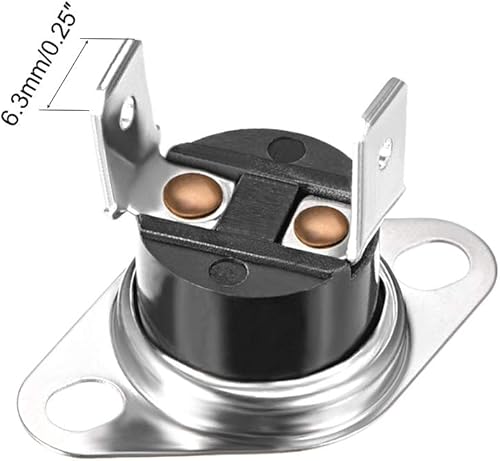 Miniatura 3 de uxcell KSD301 Termostato 284.0 F284F 10A N.C Ajustar interruptor de temperatura de disco rápido para microondas, horno, cafetera 2 piezas, material