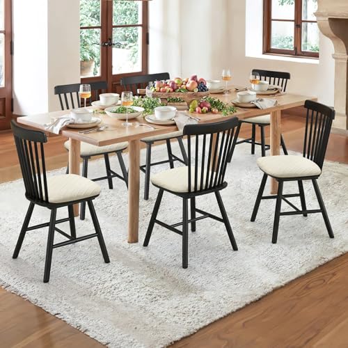 Image of YISUN Stretch Chair Seat Covers, Dining Room Chair Seat Covers, Removable Washable Kitchen Seat Covers Protectors Cushion Slipcovers (4, Beige)