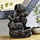 Zen’Light SCFR153 Nivello Brunnen, Natur, grau, Stein 25 x 19 x 31 cm, Kastanie