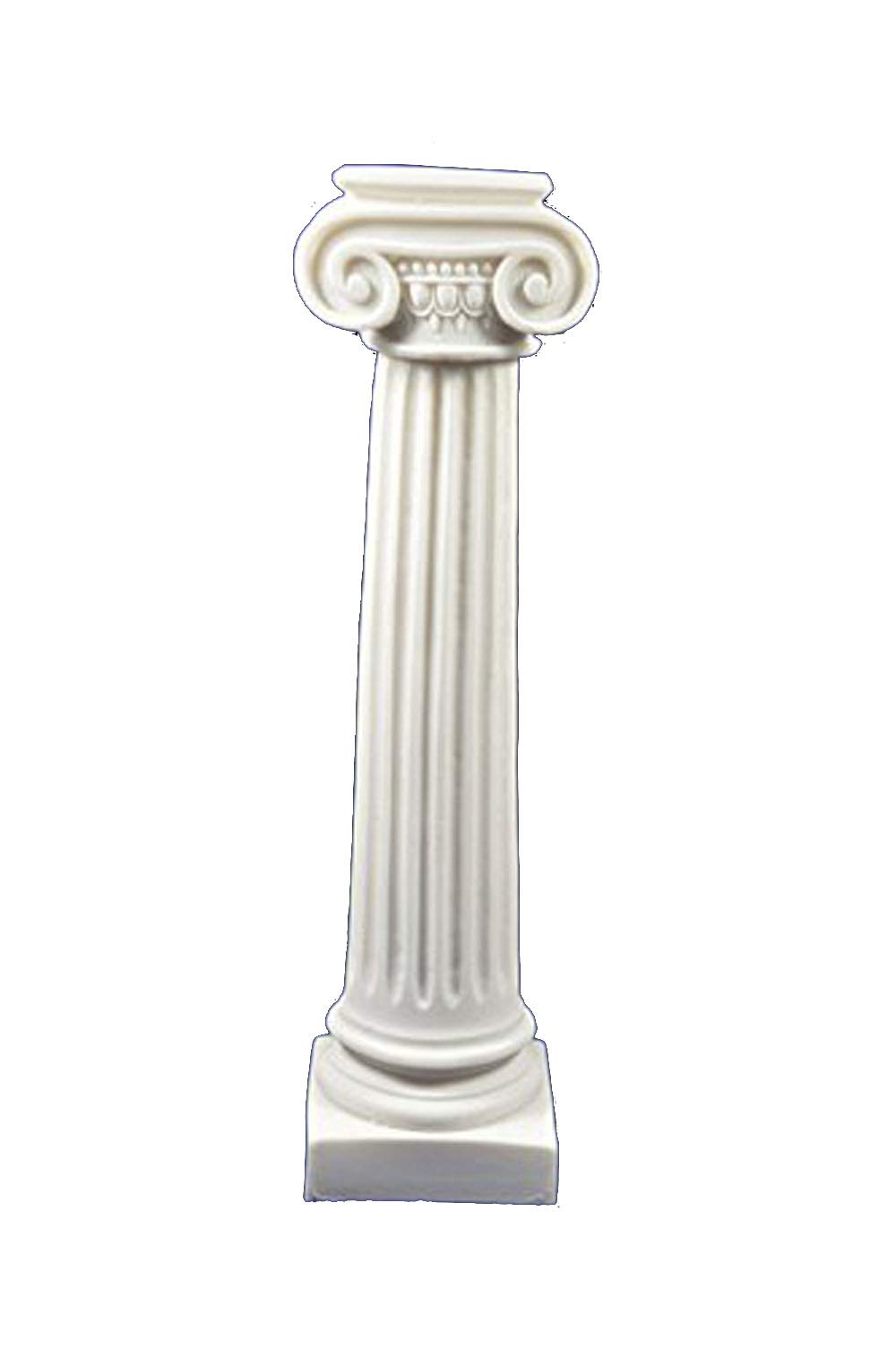Estia Creations Artefacto de columna de orden iónico griego antiguo de 11 pulgadas