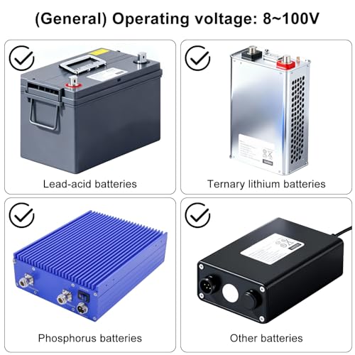 Batterie monitor DC8-100V Batteriewächter 300A batteriemonitor Amperemeter Spannung Messgerät battery guard Farbbildschirm mit 300A Reiner Kupfer Shunt Temperatursensor und Alarmfunktion