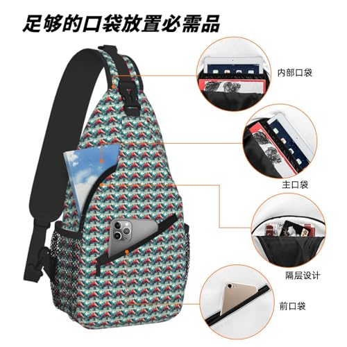 Bolsa de viaje diagonal para evitar dolor de hombros al caminar 6