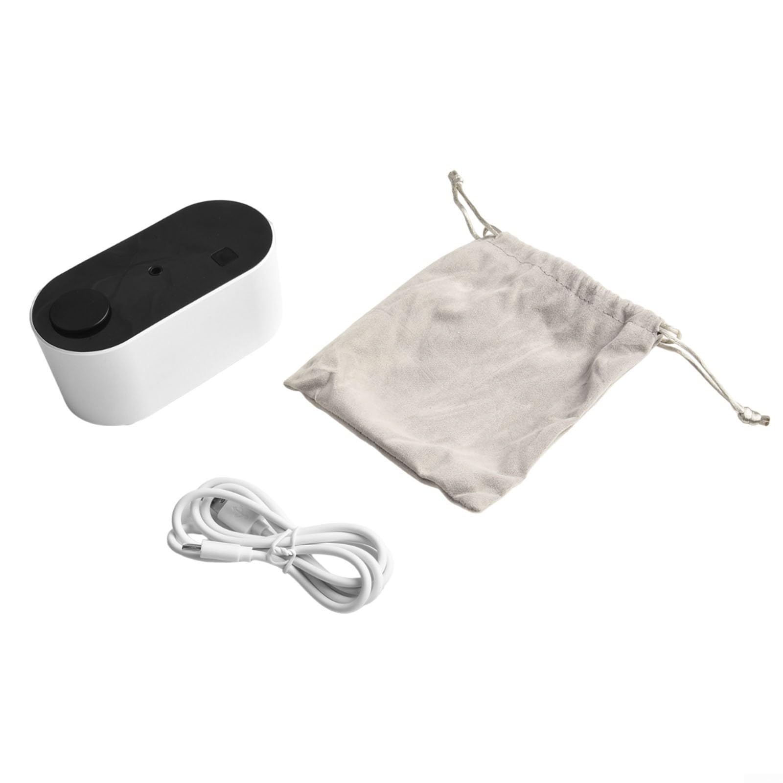 Nebulizzatore senza acqua, diffusore di oli essenziali, 2000 mAh, ricaricabile, erogatore di profumo puro, senza calore, senza acqua, per casa, camera da letto, ufficio, soggiorno, deodorante nero