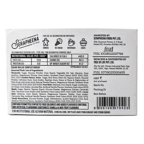 Image of Serapheena Sugar Sprinkles - Pink and Blue, 100g | Cakes and Cupcakes Decoration Kit