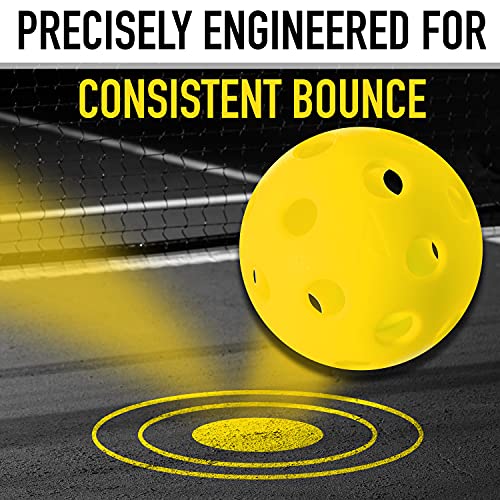Image of Franklin Sports X-26 Indoor Pickleballs - 3 Pack, 12 Pack & 100 Pack Bulk - USAPA Approved Tournament Pickleballs - Multiple Colors