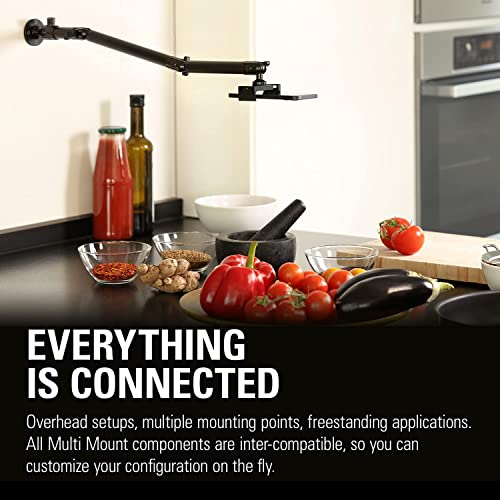 Elgato Wall Mount - Hochwertiger horizontaler Gelenkarm, ¼-Zoll-Gewinde für einfaches Befestigen und Anpassen von Beleuchtung, Kameras und Mikrofonen, perfekt für Streaming, Videokonferenzen, Studios
