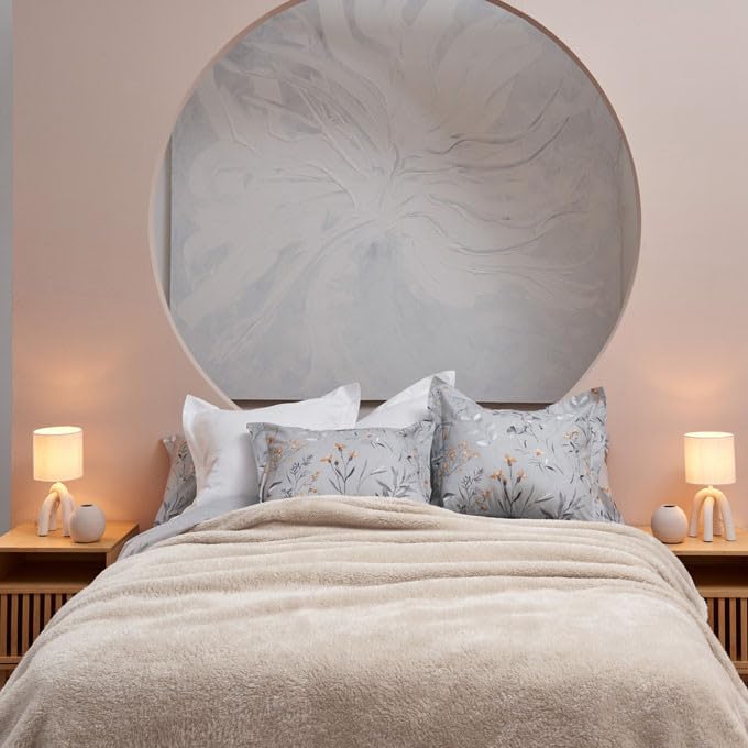 LA MALLORQUINA Manta - Antartida (cama 160/180/200cm - 240x260cm - Crudo)
