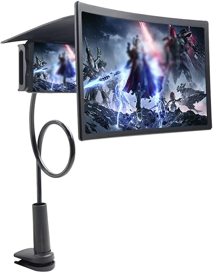 Portable Lazy Holder Mobile Phone Screen Magnifier 3D Movie 12 Inch Amplifier Bracket Smartphone Clip in Home Bed Desk Stand