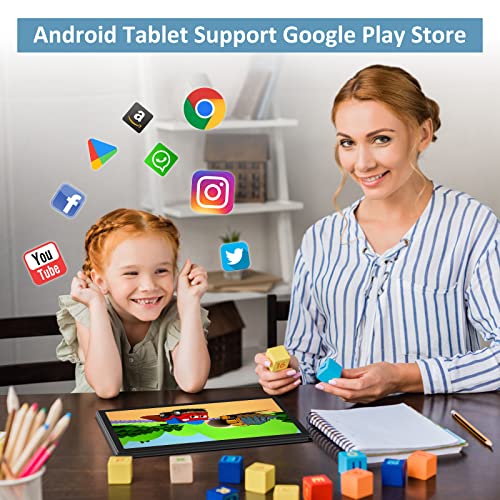 10.1 Inch Android Tablet, Octa-Core Processor, 2.4G 5G Wifi, 2Gb Ram, 32Gb Rom, Bluetooth 5.0, 5Mp+13Mp Dual Cameras, Android 9.0 Pie, Ips Hd Display, Support Gps Fm #TOP4