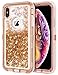 JAKPAK Case for iPhone XS MAX Case Glitter Bling Sparkle for Girls Woman iPhone XS MAX Case Heavy Duty Shockproof Protective Case with PC Bumper+TPU Back Cover for iPhone XS MAX/10S MAX 6.5"-Rose Gold