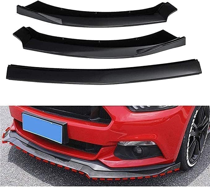 Becquets avant pour Ford Mustang 2015 2016 2017 kit de corps lèvre pare-chocs noir