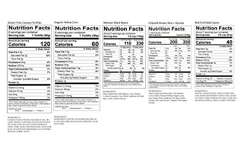 La Tortilla Factory Gluten Free Enchilada Variety Pack, Includes 6-pk Cassava Tortillas, 8-pk Yellow Corn Tortillas, 2 Authentic Side Dishes, 1 Red Enchilada Sauce - Thumbnail 2