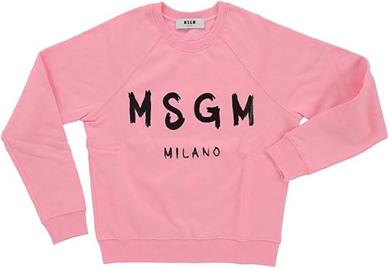 Amazon Co Jp エム エス ジー エム Msgm Sweatshirt 2541mdm スウェット トレーナー レディース ロゴ 並行輸入品 Xs ピンク ファッション