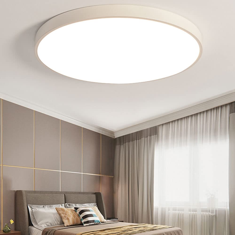 Lampa sufitowa do sypialni Ultra cienka dioda LED okrągła akrylowa metalowa regulowana oprawa z możliwością przyciemniania Oprawa do montażu podtynkowego do sypialni kuchnia salon
