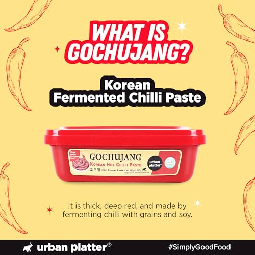 Image of Urban Platter Classic Korean Gochujang, 170g (Plant-Based Fermented Hot Chilli Paste | Unique Umami Flavour | Essential for Korean Cooking)