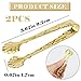 DOERDO 2Pcs Ice Cube Tongs Sugar Tongs Stainless Steel Mini Serving Tongs Appetizers Tongs for Tea Party Coffee Bar, Gold