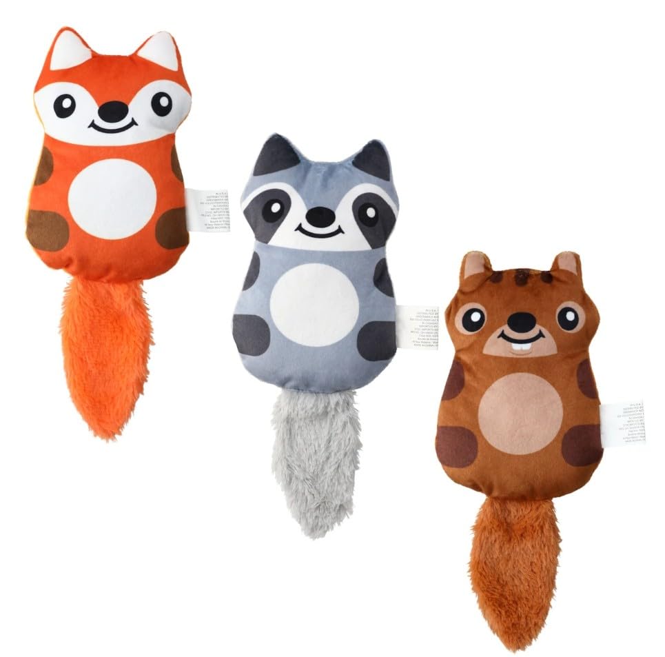 Amazon.com: GREENBRIER KENNEL CLUB Woodland Animal Dog Toys Set 3