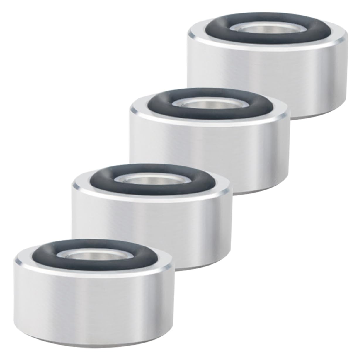 KONTONTY 4pcs Speaker Isolation Pads Aluminum Alloy Dampers for Enhanced Sound Quality Compatible Turntables and Speaker Systems Easy to Install Floor Protectors