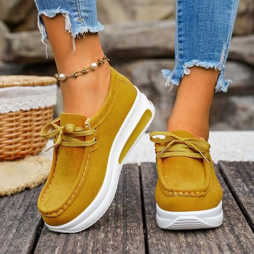 Zapatillas de mujer blancas casual con plataforma para verano 7