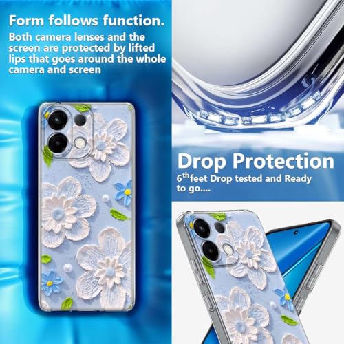 Image of Fashionury Back Cover for Oppo K13 5G Designer, Printed,Transparent,Flexible, Silicon -D3165