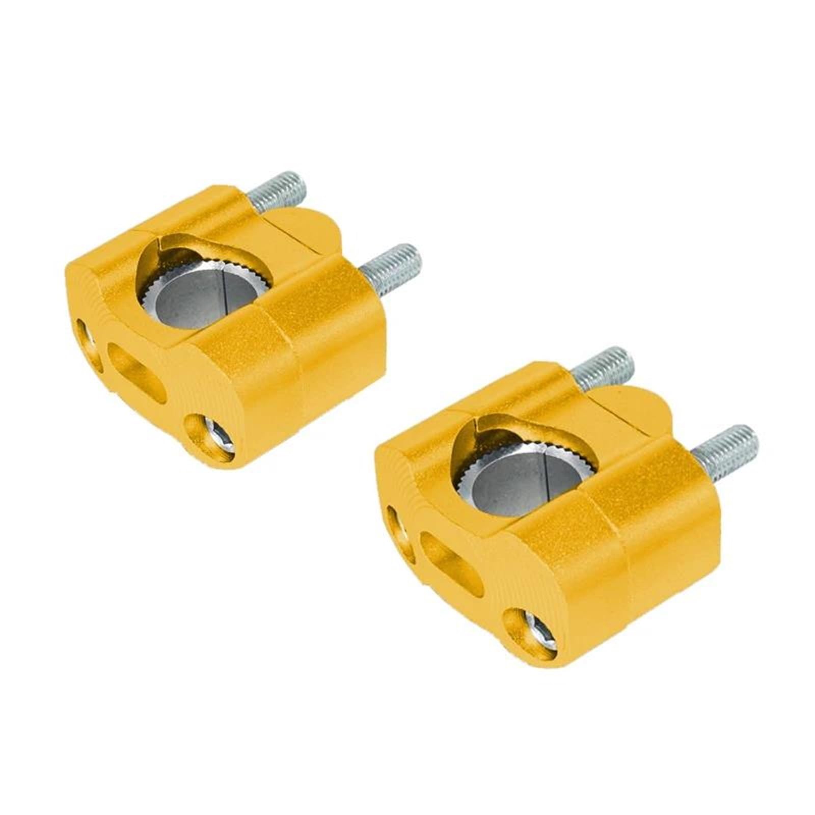 Hdhcscagh Yellow Universal 22 Mm 28 Mm Motorcycle Bar Clamps Handlebar Adjustable Risers Adapter Motorbike Fixing Stand Handlebar Clamps Risers(,22 Mm)