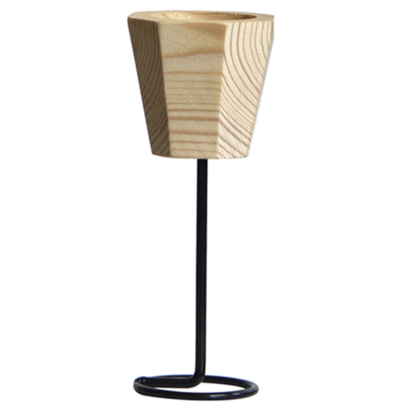 Elnwnnkc Primary Color Wood European Metal Holder Metal Wood Candelabra Candlestick Stand For Wedding Dining Table Christmas Party Christmas Candlestick Holder For Taper
