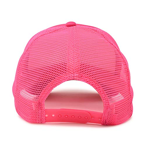 Image of Trucker Hat Mesh Cap Solid Colors Lightweight with Adjustable Strap Small Braid