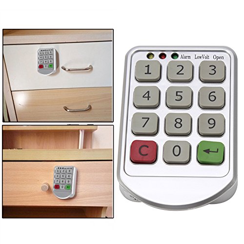 Electronic Cabinet Lock Set, Intelligent Digit Keypad Password Door Code Locks Keyless Locker