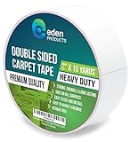 EdenProducts Premium Double Sided Carpet Tape (2 Inch x 10 Yards) for Area Rugs, Mats and Carpets - Heavy Duty, Industrial Strength, Non-Skid, Wood Safe & Residue Free - Indoors & Outdoors