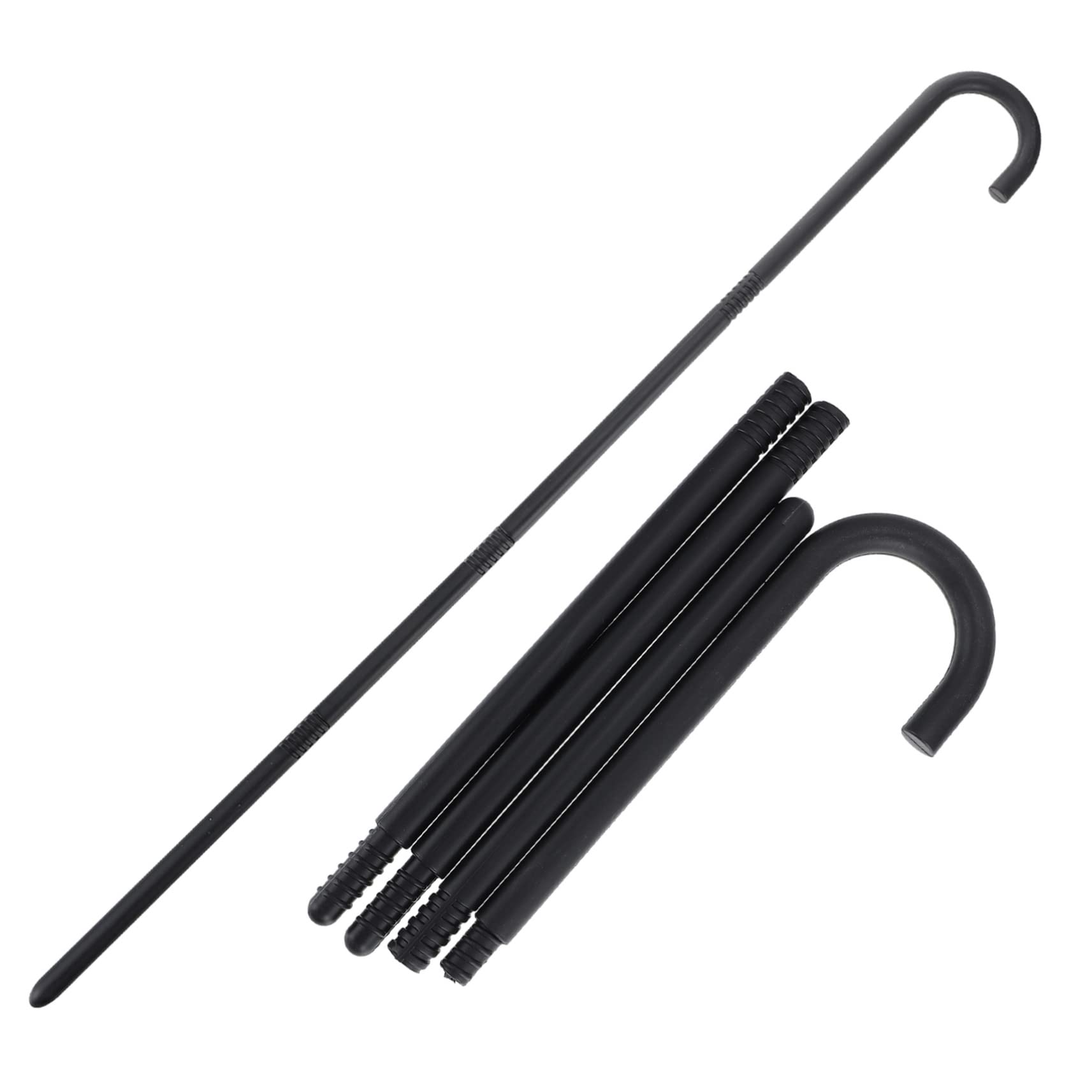 6-Pack Halloween Crutch Walking Sticks - Plastic Party Prop Canes For Costumes & Stage Performances