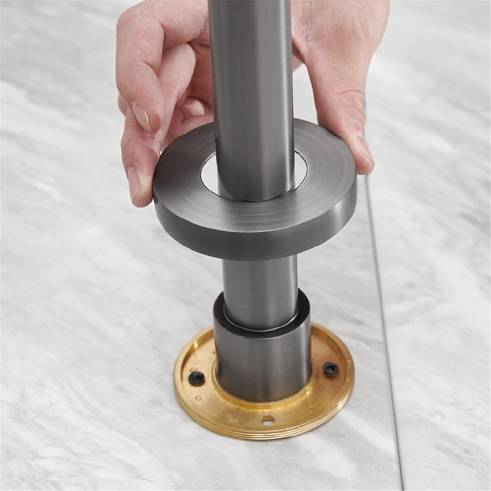 Bagno Vasca da Bagno Miscelatore Acqua Colonna Rubinetto lavabo da Terra Oro Spazzolato, Nero, Canna di Fucile, Oro Rosa, Rubinetto in Ottone Cromato, Oro Spazzolato