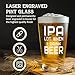 shop4ever IPA Lot When I Drink Beer Laser Engraved Beer Pint Glass 16 oz. Funny Gift for Him