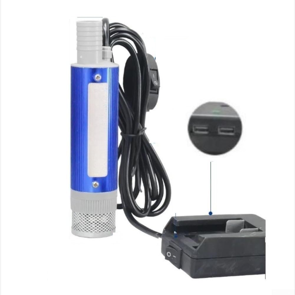 KiraKira Elektryczna pompa do transferu oleju, 21 V, bezprzewodowy ekstraktor płynu napędowego, 120 W, stop aluminium, do wymiany oleju silnikowego, z portem USB, rura 10 m