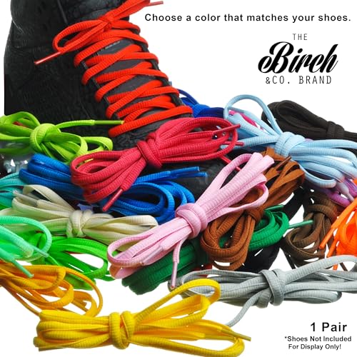 birch39s oval shoelaces 27 colors half round 1434 shoe laces 4 different lengths