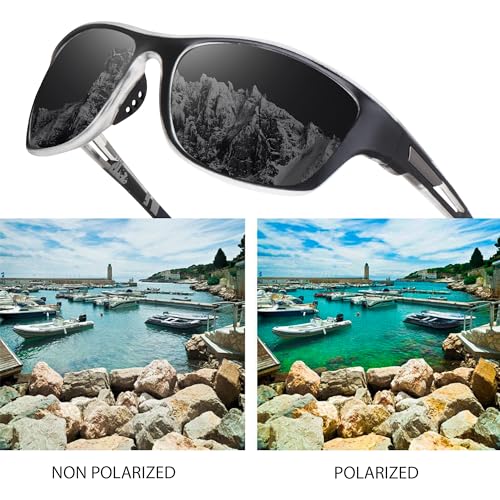 Image of CREEK UV Protected Polarization Sports Sunglasses for Men Driving Cycling Fishing Cricket Sunglasses