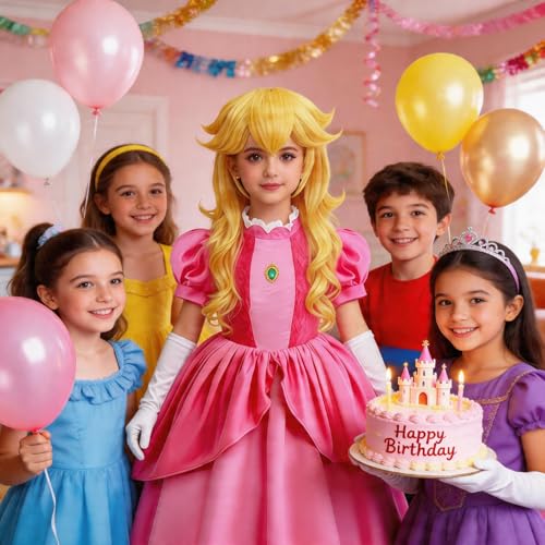 Disfraz rosa princesa para niñas con accesorios miniatura 5